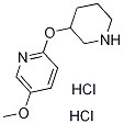 5-Methoxy-2-(piperidin-3-yloxy)pyridine dihydrochloride Structure