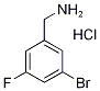 3-BROMO-5-FLUOROBENZYLAMINE HYDROCHLORID 结构式