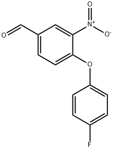 4-(4-FLUOROPHENOXY)-3-NITROBENZALDEHYD,320416-60-2,结构式