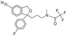 N-Trifluoroacetodesmethylcitalopram-D3 Structure