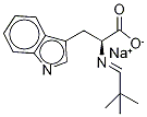 N-(2,2-Dimethylpropylidene)-L-tryptophan Monosodium Salt 化学構造式