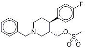 trans 1-Benzyl-4-(4-fluorophenyl)-3-methylsulfonatepiperidine-d4 结构式