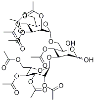 4-O-Acetyl-3,6-di-O-(2,3,4,6-tetra-O-acetyl-α-D-mannopyranosyl)-D-mannopyranose Structure