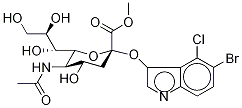 5-Bromo-4-chloro-3-indolyl-α-D-N-acetylneuraminic Acid, Methyl Ester Structure