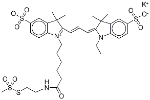 1381807-52-8 CYANINE 3 MONOFUNCTIONAL MTSEA DYE, POTASSIUM SALT