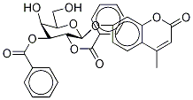 4-Methylumbelliferyl 2,3-Di-O-benzoyl--D-galactopyranoside Structure