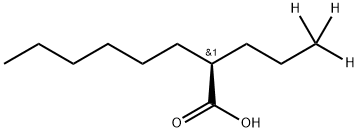 R-(-)-Arundic Acid-d3, 1246816-50-1, 结构式