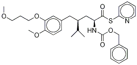 (αS,γS)-4-Methoxy-3-(3-methoxypropoxy)-γ-(1-methylethyl)-α-[[(phenylmethoxy)carbonyl]amino]benzenepentanethioic Acid S-2-Pyridinyl Ester, , 结构式
