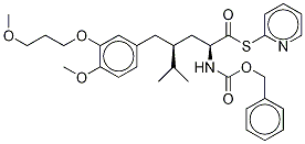 (αS,γS)-4-Methoxy-3-(3-methoxypropoxy)-γ-(1-methylethyl)-α-[[(phenylmethoxy)carbonyl]amino]benzenepentanethioic Acid S-2-Pyridinyl Ester Struktur