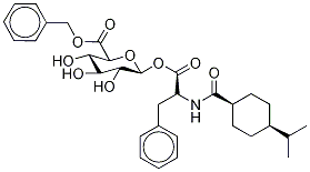 Nateglinide Acyl-β-D-glucuronide Benzyl Ester, , 结构式