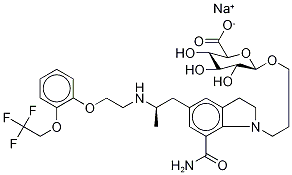 Silodosin-d6 β-D-Glucuronide Sodium Salt Structure