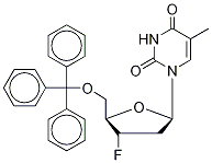 5-O-Trityl-3’-deoxy-3’-fluorothymidine-d3 Structure