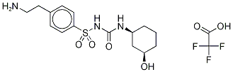 1-[4-(2-AMinoethylphenyl)sulfonyl]-3-(cis-3-hydroxycyclohexyl)urea Trifluoroacetate,,结构式