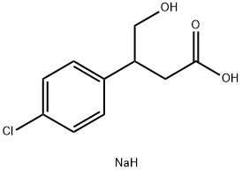 3-(4-Chlorophenyl)-4-hydroxybutyric Acid SodiuM Salt Struktur