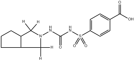 Carboxy Gliclazide-d4 化学構造式
