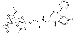 N-2-AMinoMethyl-N-hydroxyacetyl-7-chloro-2,3-dihydro-5-(2-fluorophenyl)-1H-1,4-benzodiazepine) β-D-Glucuronide Methyl Ester Triacetate