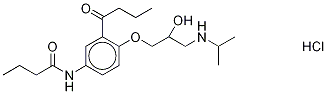 rac 3-Deacetyl-3-butanoyl Acebutolol-d5 Hydrochloride,1329836-09-0,结构式