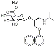 (S)-Propranolol-d7 β-D-Glucuronide SodiuM Salt Structure