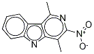 3-Nitro-1,4-diMethyl-5H-pyrido[4,3-b]indole Structure