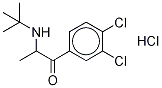 2-(tert-ButylaMino)-3',4'-dichloropropiophenone-d6 Hydrochloride Structure