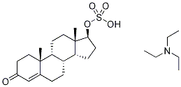 Testosterone Sulfate-d3 TriethylaMine Salt Struktur