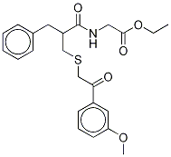 N-[2-[[[2-(3-Methoxyphenyl)-2-oxoethyl]thio]Methyl]-1-oxo-3-phenylpropyl]glycine DicyclohexylaMine Ethyl Ester,,结构式