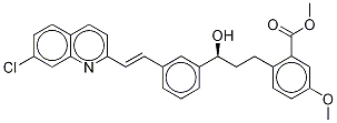 (S)-α-[3-[2-(7-Chloro-2-quinolinyl)ethenyl]phenyl]-4-Methoxy-2-carboxylate-benzenepropanol Methyl Ester 结构式