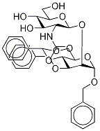 Benzyl-2-O-(2-AcetaMido-2-deoxy-β-D-glucopyranosyl)-3-O-benzyl-4,6-O-benzylidene-α-D-Mannose Structure