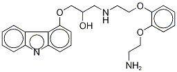 N-(9H-carbazol-4-yloxy)propan-2-ol)-1,2-Bis(2-aMinoethoxy)benzene Struktur