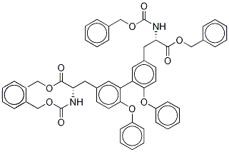 (α3S,α3'S)-6,6'-Dibenzyloxy-α3,α3'-bis[[(benzyloxy)carbonyl]amino]-[1,1'-biphenyl]-3,3'-dipropanoic Acid 3,3'-Bis(benzyl) Ester Struktur