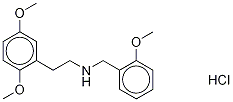 2,5-Dimethoxy-N-[(2-methoxyphenyl)methyl]benzeneethanamine Hydrochloride Struktur