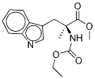 N-(Ethoxycarbonyl)-α-methyl-L-tryptophan Methyl Ester Structure