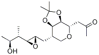 4,8-Anhydro-1,3,7-trideoxy-7-[[3-((1R,2S)-2-hydroxy-1-methylpropyl)oxiranyl]methyl]-5,6-O-(1-methylethylidene)-L-talo-2-octulose Structure