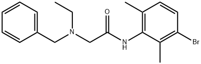 3-Bromo-N-desethyl-N-benzyl Lidocaine Structure