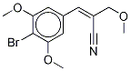 3-(4-Bromo-3,5-dimethoxyphenyl)-2-(methoxymethyl)-2-propenenitrile-d6 Structure