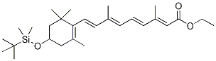 3-[[(tert-Butyl)dimethylsilyl]oxy]retinoic Acid Ethyl Ester Structure