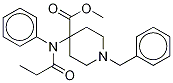 4-[(1-Oxopropyl)(phenyl-13C6-amino]-1-benzyl-4-piperidinecarboxylic Acid Methyl Ester 化学構造式