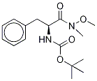 N-Boc-N-methoxy-N-methyl-L-phenyl-d5-alaninamide Struktur