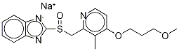 Rabeprazole-d3 Sodium Salt 化学構造式