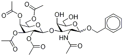 Benzyl 2-Acetamido-2-deoxy-4-O-(2,3,4,6-tetra- O-acetyl--D-galactopyranosyl)--D-galactopyranoside, , 结构式
