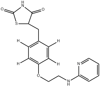 N-Desmethyl rosiglitazone-d4 Struktur