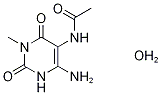 5-Acetylamino-6-amino-3-methyluracil-d3 Hydrate Structure