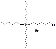 6-Bromo-(trihexylammonium)hexyl Bromide Struktur