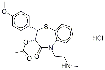 N-Desmethyl Diltiazem-d4 Hydrochloride Structure