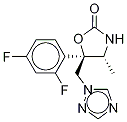 (4R,5R)-5-(2,4-ジフルオロフェニル)-4-メチル-5-(1H-1,2,4-トリアゾール-1-イルメチル)-2-オキサゾリジノン-D3 化学構造式