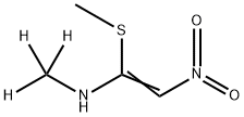 N-Methyl-1-(methylthio)-2-nitroethenamine-d3 化学構造式