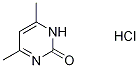 4,6-DiMethyl-2(1H)-pyriMidinone-13C,15N2 Hydrochloride,1329509-46-7,结构式