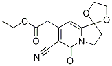 6'-Cyano-2',3'-dihydro-5'-oxo-spiro[1,3-dioxolane-2,1'(5'H)-indolizine]-7'-acetic Acid Ethyl Ester|