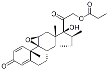 BetaMethasone 9,11-Epoxide 21-Propionate-d5 结构式