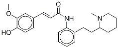 (2E)-N-[2-[2-(1-Methyl-2-piperidinyl)ethyl]phenyl]-3-(4-hydroxy-3-Methoxyphenyl)-2-propenaMide Structure